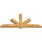 Ekena Millwork Kennewick Rough Sawn Timber Gable Bracket, Western Red Cedar, 84"W x 38"H x 4"D x 6"F, 11/12 Pitch GBW084X38X0406KEN00RWR - alternate 5